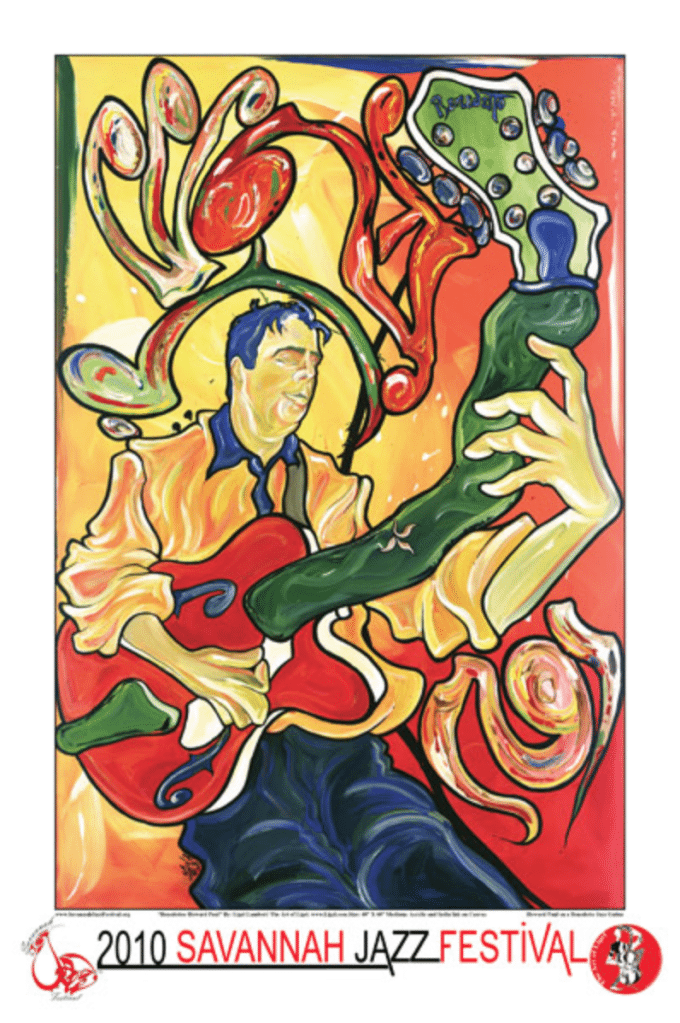 Howard was the subject of the 2010 Savannah Jazz Festival poster by artist Ligel Lambert.